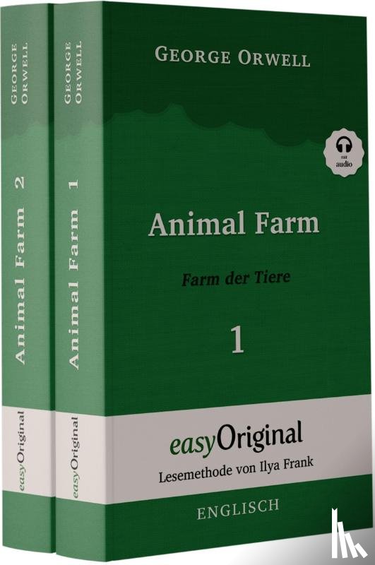 Orwell, George - Animal Farm / Farm der Tiere - 2 Teile (Buch + 2 MP3 Audio-CD) - Lesemethode von Ilya Frank - Zweisprachige Ausgabe Englisch-Deutsch