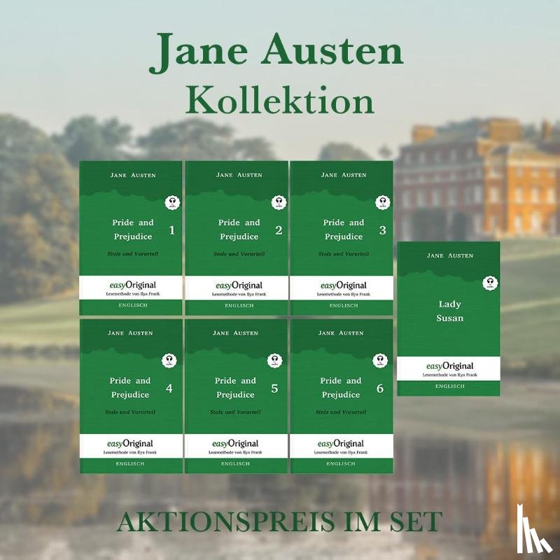 Austen, Jane - Jane Austen Kollektion Softcover (Bücher + 7 MP3 Audio-CDs) - Lesemethode von Ilya Frank - Zweisprachige Ausgabe Englisch-Deutsch