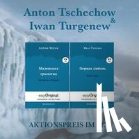 Tschechow, Anton Pawlowitsch, Turgenew, Iwan - Anton Tschechow & Iwan Turgenew Softcover (Bücher + 2 MP3 Audio-CDs) - Lesemethode von Ilya Frank