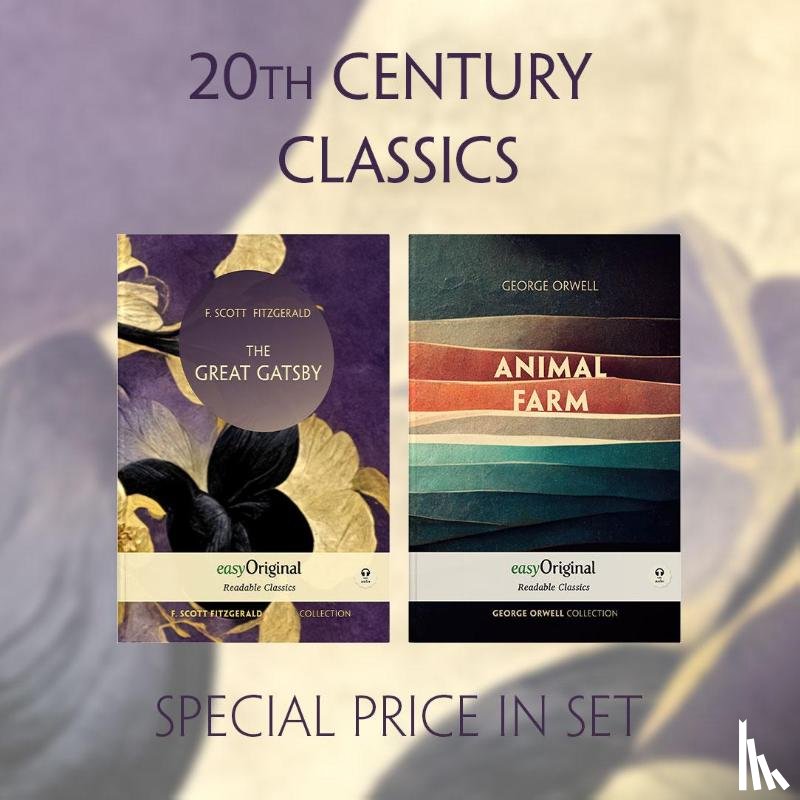 Fitzgerald, F. Scott, Orwell, George - 20th Century Classics Books-Set (with 2 MP3 Audio-CDs) - Readable Classics - Unabridged english edition with improved readability