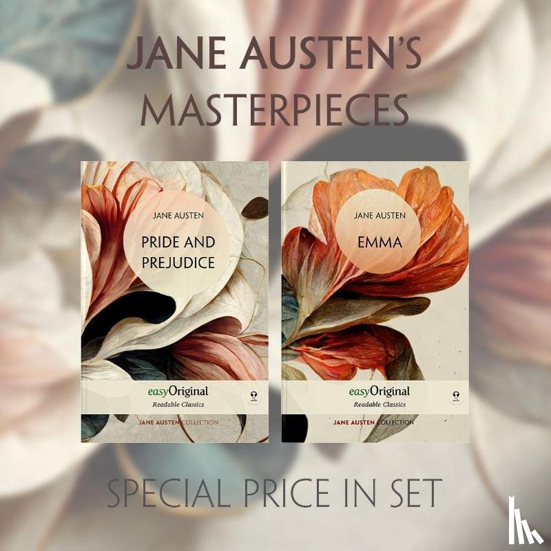 Austen, Jane - Jane Austen's Masterpieces (with 4 MP3 Audio-CDs) - Readable Classics - Unabridged english edition with improved readability