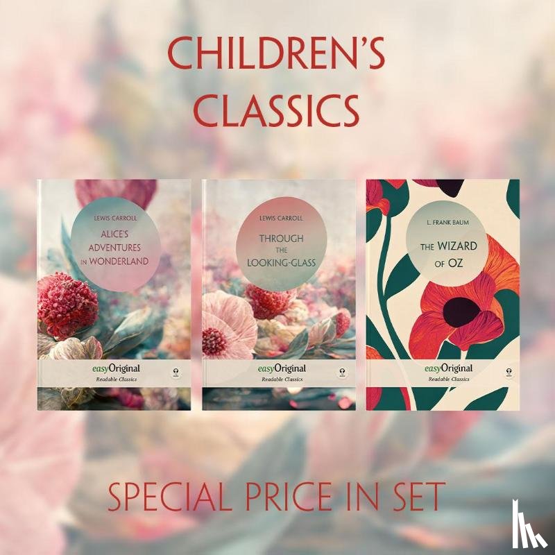 Carroll, Lewis, Baum, L. Frank - Children's Classics Books-Set (with 3 MP3 Audio-CDs) - Readable Classics - Unabridged english edition with improved readability