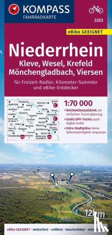  - Kompass FK3323 Fietskaart Niederrhein