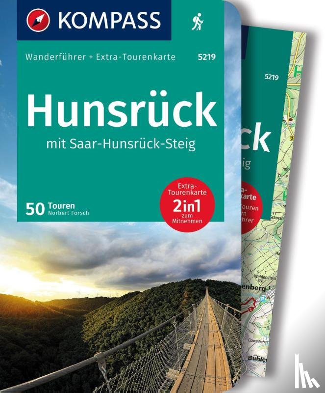 Forsch, Norbert - Hunsruck mit Saar-Hunsruck-Steig, 50 Touren wanderfuhrer + Extra-Tourenkarte