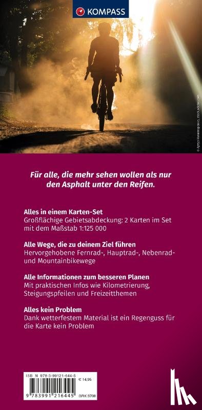  - KOMPASS Großraum-Radtourenkarte 3708 Sachsen 1:125.000