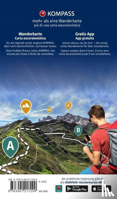  - KOMPASS Wanderkarten-Set 2499 Sardinien Süd / Sardegna Sud (4 Karten) 1:50.000