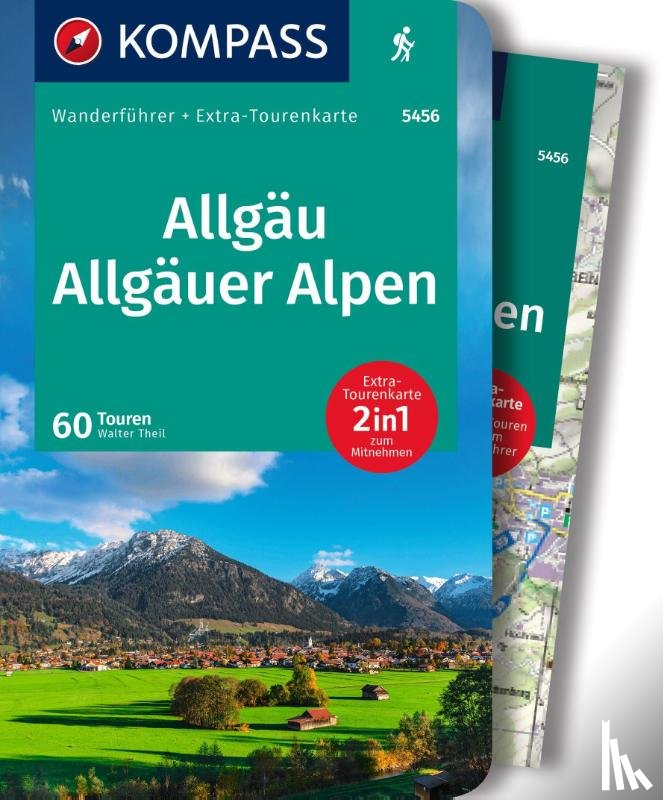 Theil, Walter - KOMPASS Wanderführer Allgäu, Allgäuer Alpen, 60 Touren mit Extra-Tourenkarte
