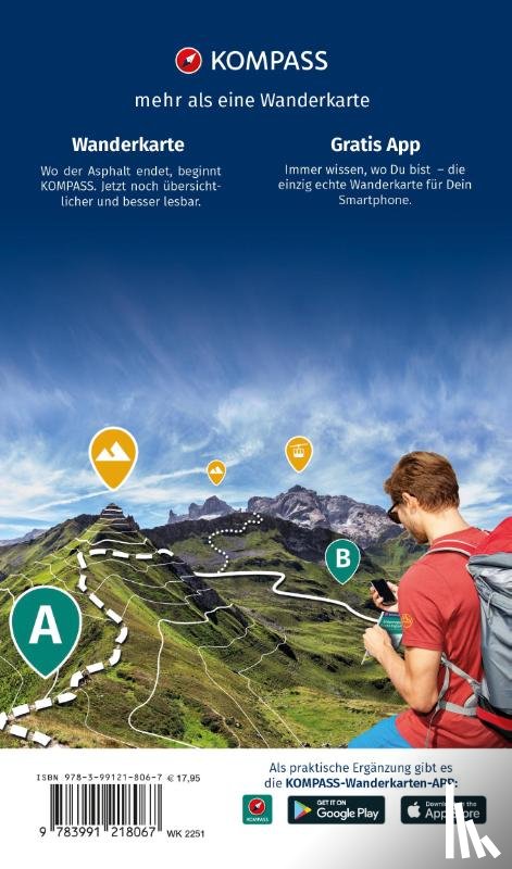  - KOMPASS Wanderkarten-Set 2251 Korsika Süd. Mit Weitwanderweg GR20 / Corse du Sud. Avec Grande Randonnée GR20 (3 Karten) 1:50.000