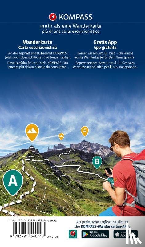  - Hiking Map Set 2498 Central Sardinia / Sardegna Centrale (4 maps) 1:50,000