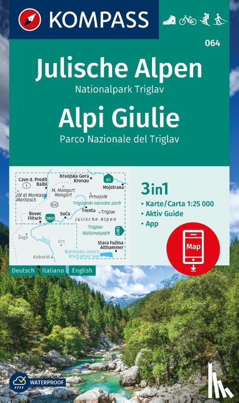  - Kompass WK064 Julische Alpen, Triglav