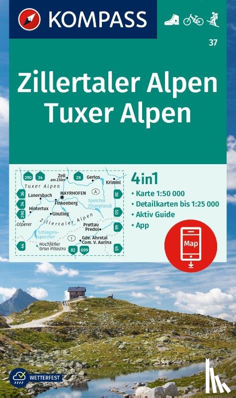  - Kompass WK37 Zillertaler Alpen