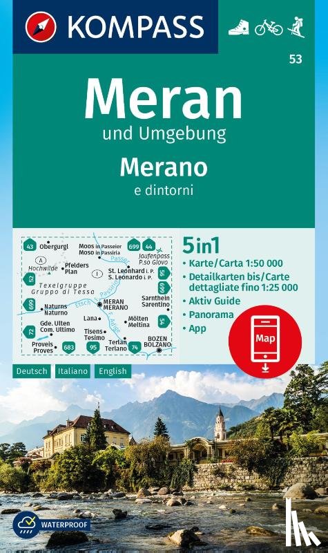  - Kompass WK53 Meran und Umgebung