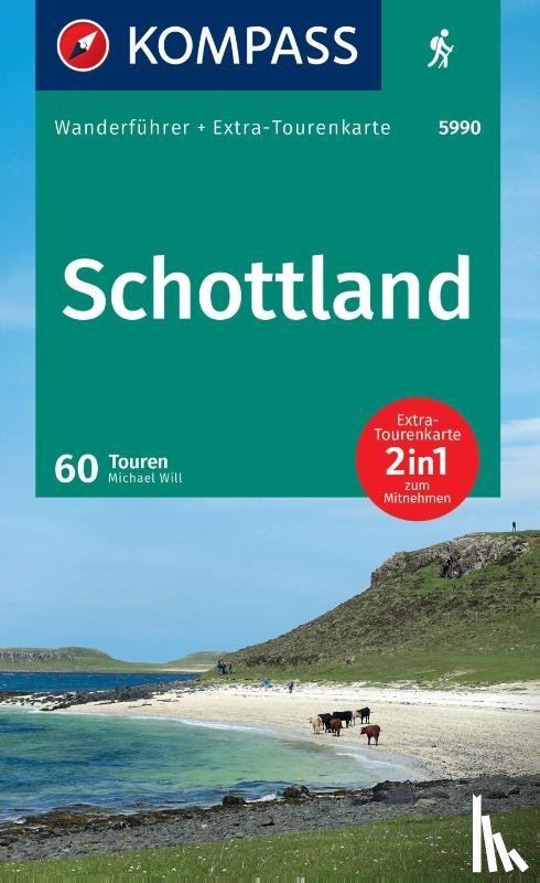 Will, Michael - KOMPASS Wanderführer Schottland, Wanderungen an den Küsten und in den Highlands 60 Touren mit Extra-Tourenkarte