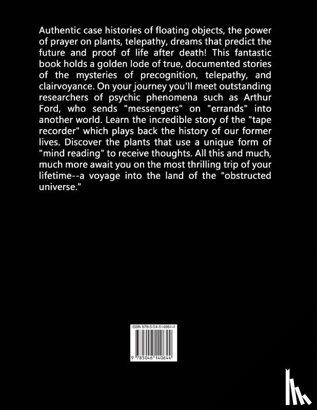 Bradley, Dorothy Bomar, Bradley, Robert - Psychic Phenomena