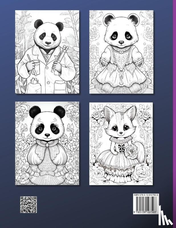 Peter - Kawaii Panda Coloring Book