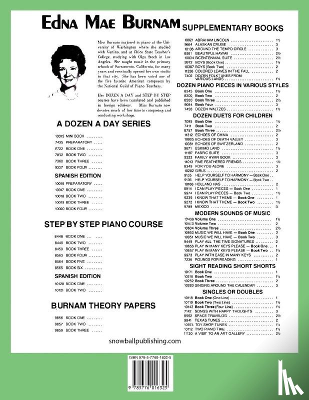 Burnam, Edna Mae - A Dozen a Day Book 1 (A Dozen a Day Series)