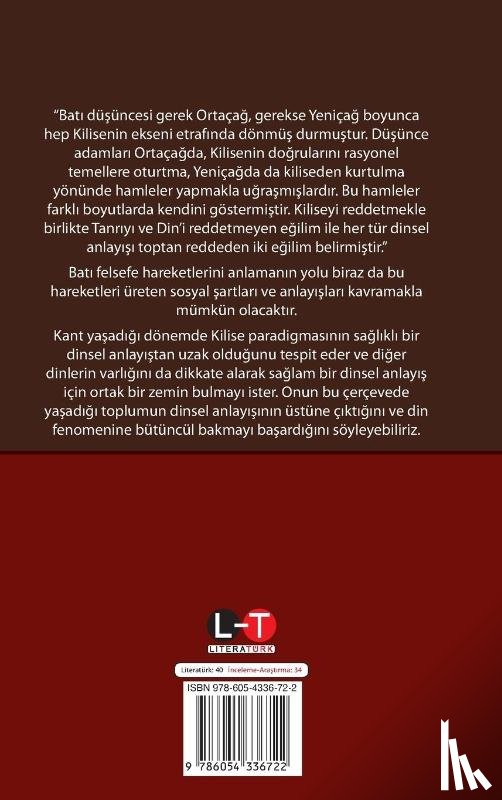 Kant, Immanuel - Saf Akl¿n S¿n¿rlar¿ Dâhilinde Din