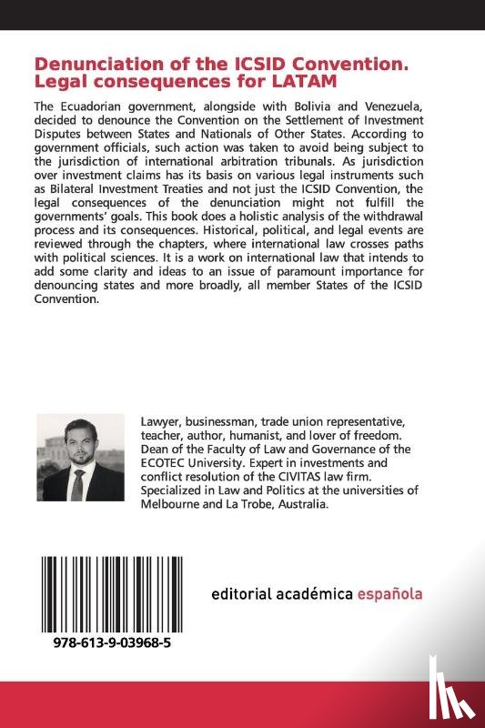 Cuvi Santa Cruz, Mario - Denunciation of the ICSID Convention. Legal consequences for LATAM