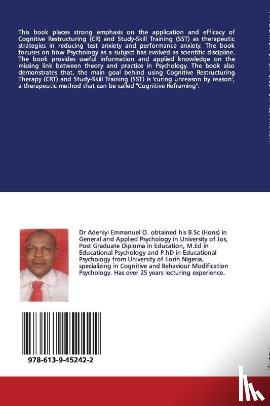 Adeniyi, Emmanuel - Handbook on Cognitive Restructuring and Study Skill Training