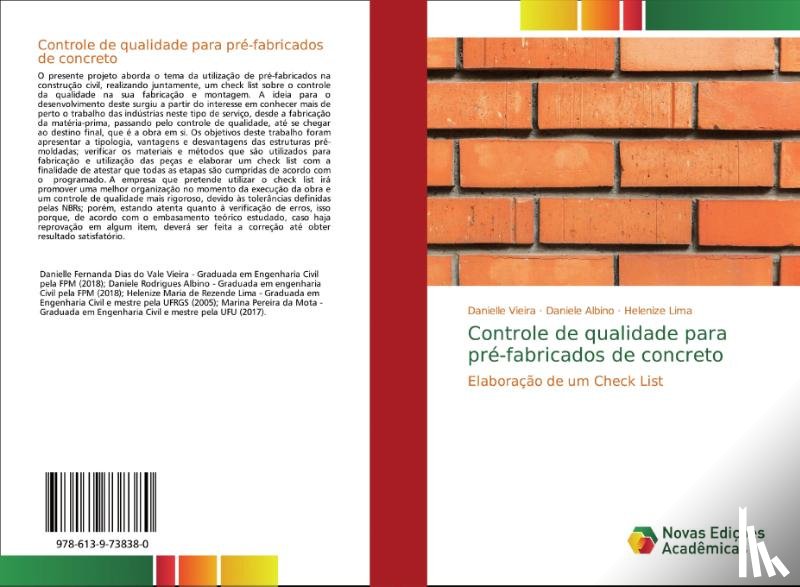Vieira, Danielle, Albino, Daniele, Lima, Helenize - Controle de qualidade para pre-fabricados de concreto