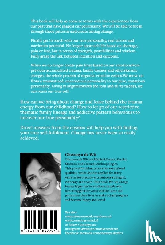 Wit, Chetanya de - We can change, become happy and loved