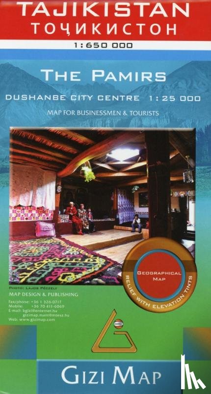  - Tajikistan Geographical Map 1 : 650 000