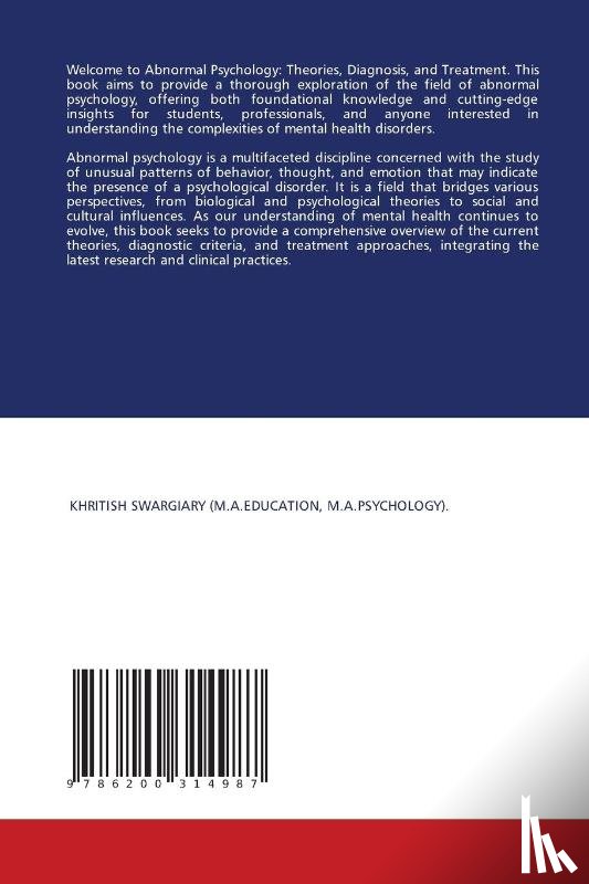 Swargiary, Khritish - Abnormal Psychology
