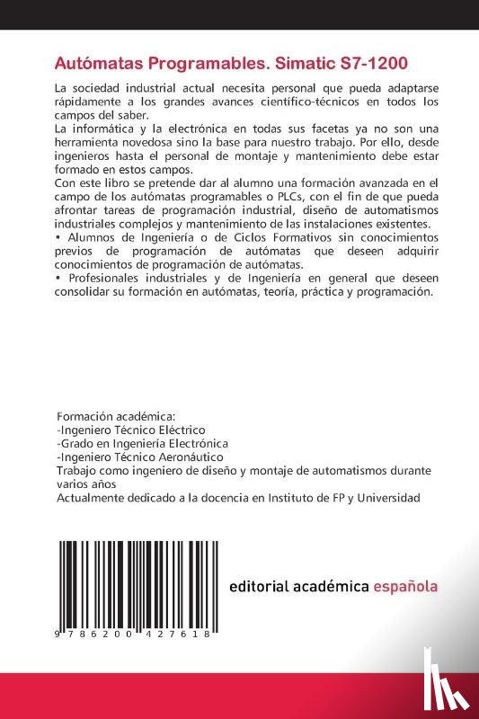 Cembranos Nistal, Florencio Jesus - Automatas Programables. Simatic S7-1200
