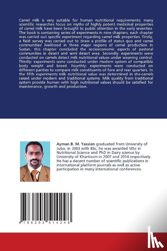 Mustafa, Ayman Balla - Unique Properties and Some Specifications of Dromedary Camel Milk