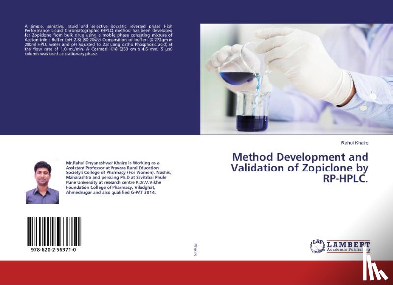 Khaire, Rahul - Method Development and Validation of Zopiclone by RP-HPLC.