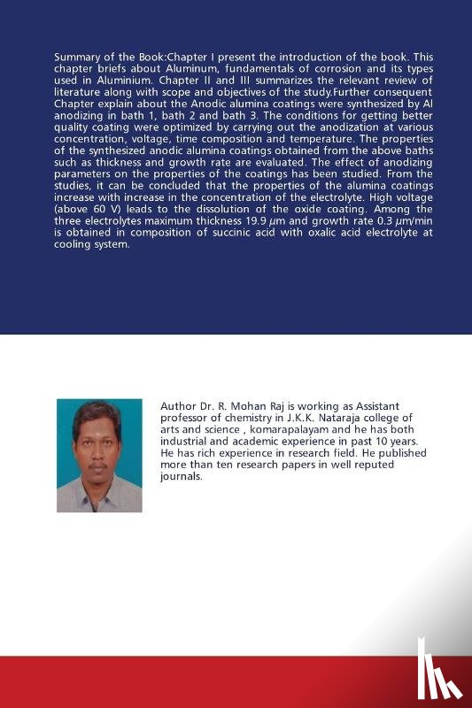 Raj, R Mohan - Anodization of Aluminium