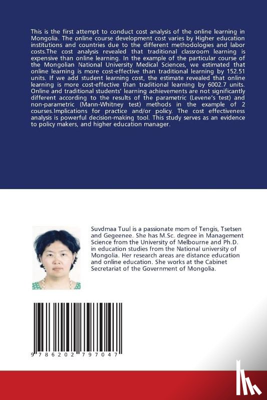 Tuul, Suvdmaa - The current status of the e-learning in Mongolia, results of the factor analysis