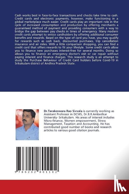 Sivvala, Tarakeswara Rao - Credit Cards