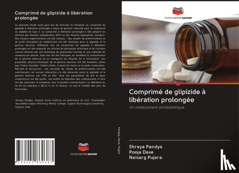 Pandya, Shreya, Dave, Pooja, Pujara, Naisarg - Comprime de glipizide a liberation prolongee