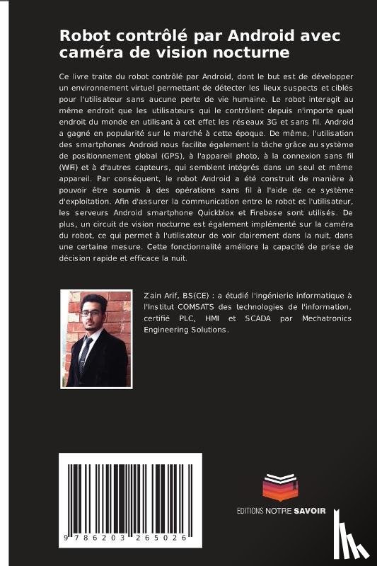 Arif, Zain, Arif, Alia, Hussain, Ali - Robot contrôlé par Android avec caméra de vision nocturne