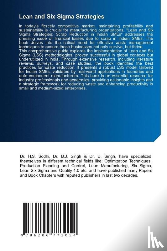 Sodhi, Harsimran Singh, Singh, Bikram Jit, Singh, Doordarshi - Lean and Six Sigma Strategies