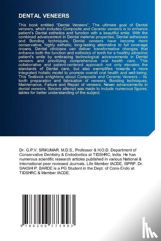 Srikumar, G. P. V., Barde, Sakshi P. - DENTAL VENEERS