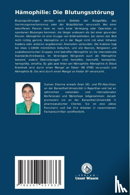 Sharma, Suman, Tripathi, Aditi - Hämophilie: Die Blutungsstörung