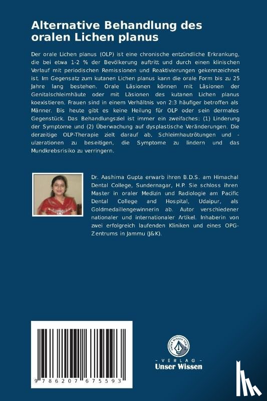 Gupta, Aashima, Nahar, Prashant, Kudyar, Nitin - Alternative Behandlung des oralen Lichen planus