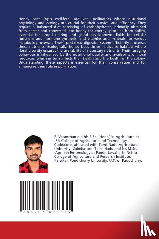 E., Vasanthan, K., Kumar - NUTRITIONAL PHYSIOLOGY AND ECOLOGY OF HONEY BEES