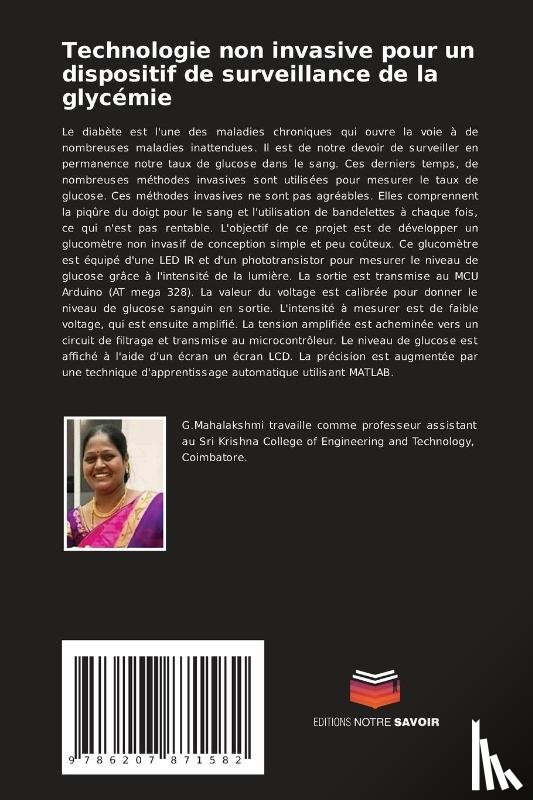 Gunasekaran, Mahalakshmi - Technologie non invasive pour un dispositif de surveillance de la glycémie