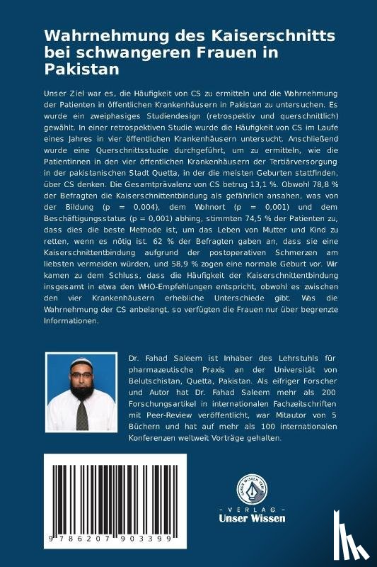 Saleem, Fahad, Iqbal, Qaiser, Ishaq, Rabia - Wahrnehmung des Kaiserschnitts bei schwangeren Frauen in Pakistan