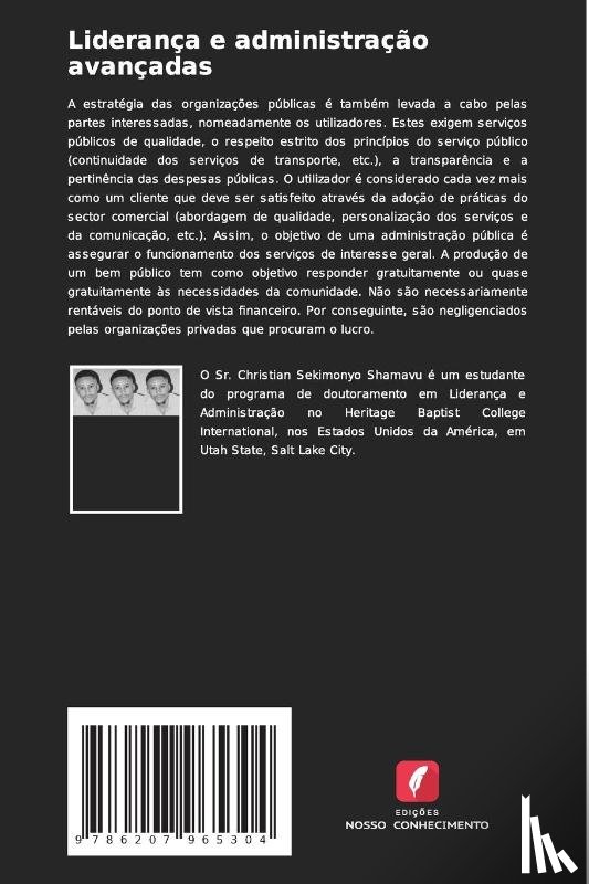 Sekimonyo Shamavu, Christian - Liderança e administração avançadas