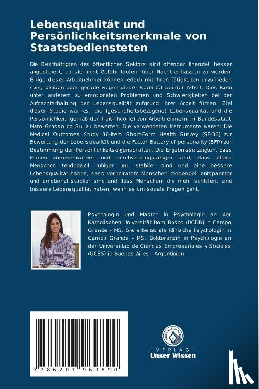 Torres Figueiró, Mirna - Lebensqualität und Persönlichkeitsmerkmale von Staatsbediensteten