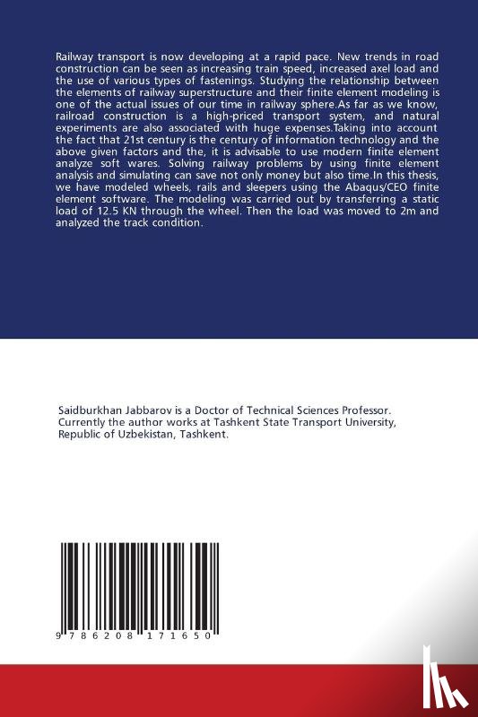 Djabbarov, Saidburkhan - The Impact of High-Speed Trains on Railway Infrastructure