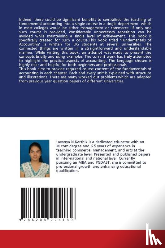 N Karthik, Lavanya - Fundamentals of Accounting