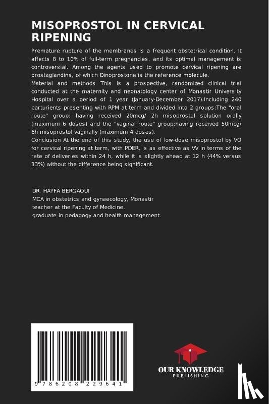 Bergaoui, Hayfa, Ghadhab, Imen, Belhaj, Yessine - MISOPROSTOL IN CERVICAL RIPENING