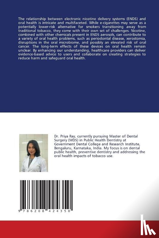 Ray, Priya, Shanbhag, Namitha, Puranik, Manjunath P - Electronic Nicotine Delivery Systems and Oral Health