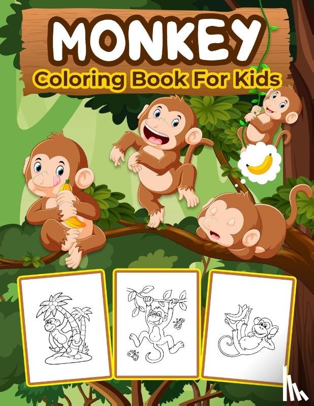 Bmpublishing - Monkey Coloring Book for Kids