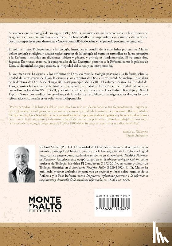 Muller, Richard A., Editorial, Monte Alto - Dogmática reformada posterior a la Reforma Vol. 2